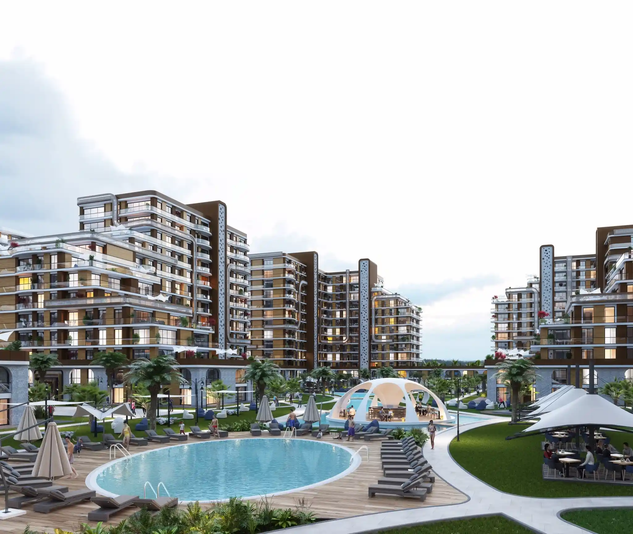 For Sale: 1+1 Apartment in Demir Country, Beylikdüzü - Spacious with Pool & Gym Access