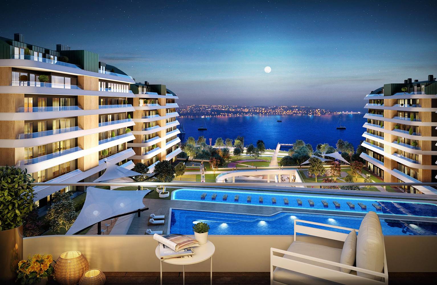 3+1 Sea-View Apartment for Sale – Marina 24, Büyükçekmece